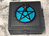 Handmade Box Pentacle Goats Head 6x6x2 inches