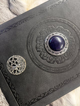 Gemstone Pentacle Journal: Tree of Life Grimoire, Vegan Leather