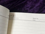 Journal Amethyst Gemstone Brass Skulls Grimoire Book of Shadows Celtic 5.75" x 8.25"