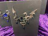 Dragon Heart Leather Journal: Lined Paper, Elastic Closure Choice of Black, Red or Blue