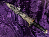 Athame - Lilith 3D Celtic Stainless Steel Double Sided Unsharpened Blade Goddess Deity Sigil (p)