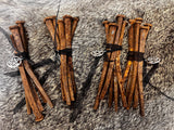 19th Century Rusty Iron Nails: Historic Square Cut Nail Lot of 5 Reclaimed