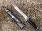 Athame - Celtic Knot Stainless Steel Double Sided Unsharpened Blade (dagg-1098)