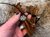 19th Century Rusty Iron Nails: Historic Square Cut Nail Lot of 5 Reclaimed