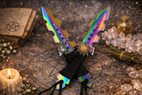 Athame / Dagger - Small - Aurora Borealis Sun Moon Wire Wrap 7.5 Inches Rainbow (MINI-1009)