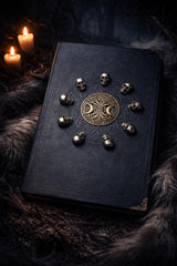 Hecate Journal Brass Skulls Grimoire Book of Shadows Celtic 5.75" x 8.25"