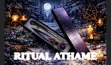 Raven Moon Athame – Ritual Dagger, Wiccan Altar Tool, Pentacle Knife, Witchcraft Gift, Ceremonial Blade, Pagan Tool