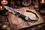 Lilith Snake Athame / Dagger - Small - Rainbow 7.5 Inches