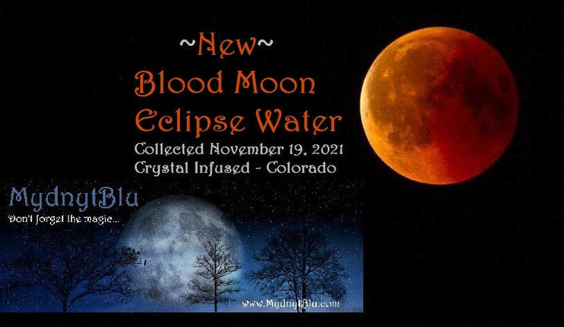 Crystal Infused Blood Moon Eclipse Moon Water