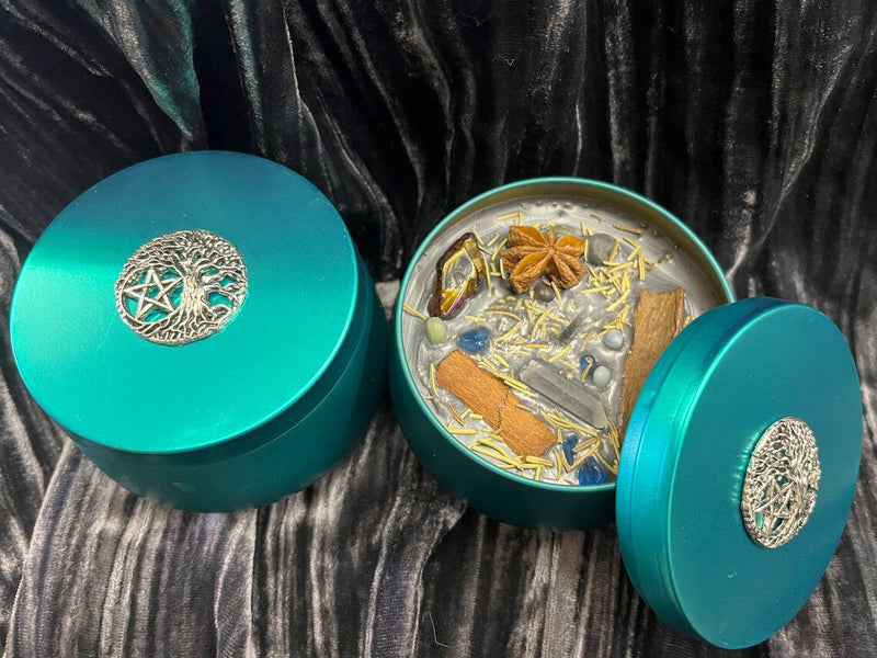 Soy Candle Tin - Protection and Money Drawing