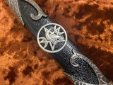 Elvish Blade - Raven Triple Moon Pentagram