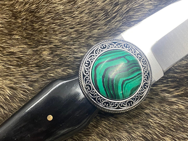 Black Horn Dagger - Malachite