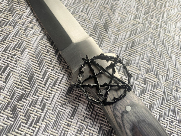 Black Handled Athame - Black Branch Pentacle