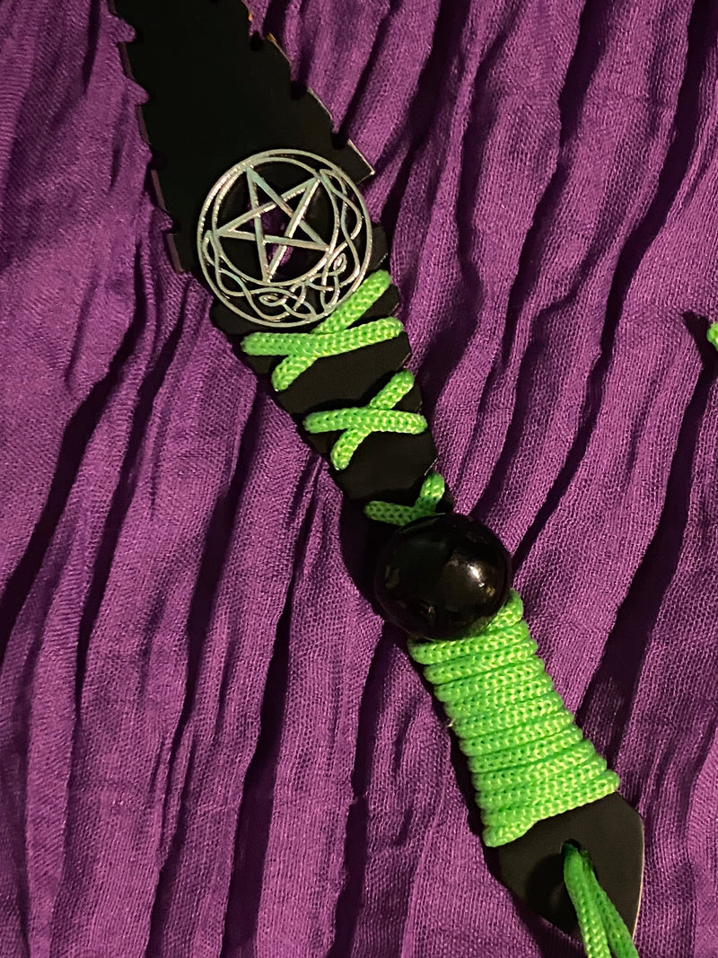 Black Dagger - Green Trim w/Pentagram
