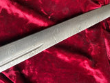 Damascus Steel Short Sword w/Sheath
