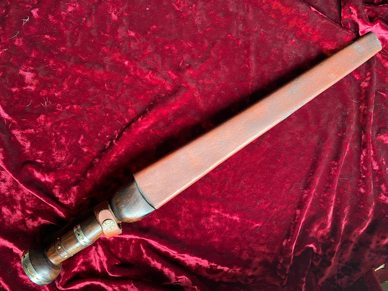 Damascus Steel Short Sword w/Sheath