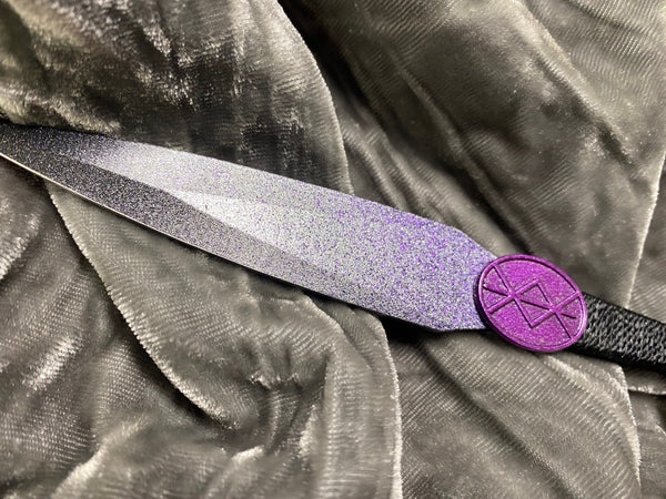 Black - Purple Ombre w/Protection Rune