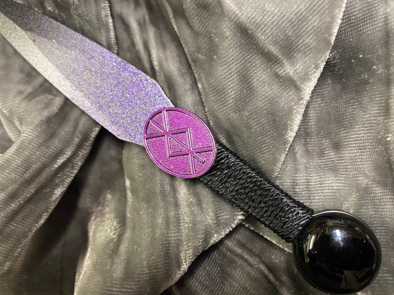 Black - Purple Ombre w/Protection Rune