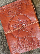 Brown Leather w/Pentacle