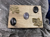 Handmade Pine Box - Bronze Leaves