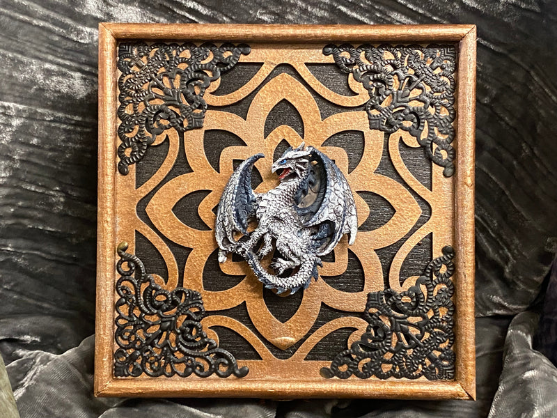 Pine Box, Copper w/Dragon