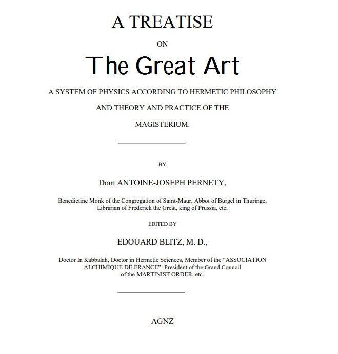 A Treatise On The Great Art - A J Pernety.pdf
