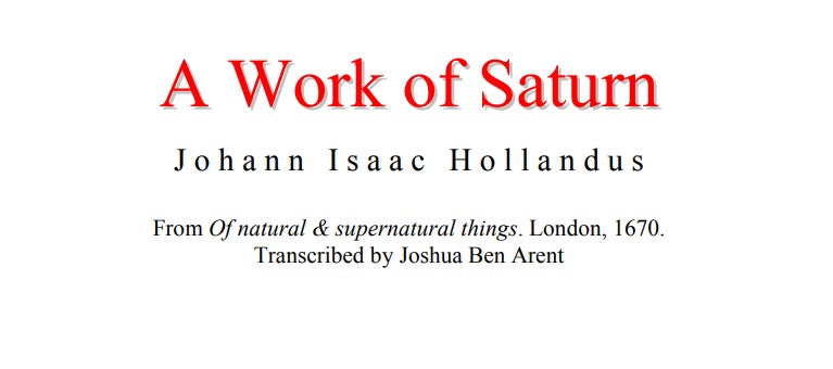 A Work Of Saturn - J I Hollandus.pdf