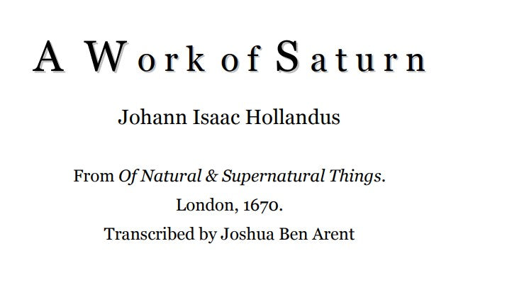 A Work Of Saturn 1670 - J I Hollandus.pdf