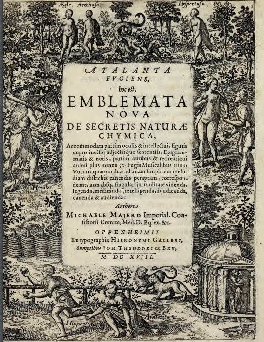 Atalanta fugiens, hoc est, Emblemata nova de secretis naturae chymica - M Maier (1618) [German].pdf