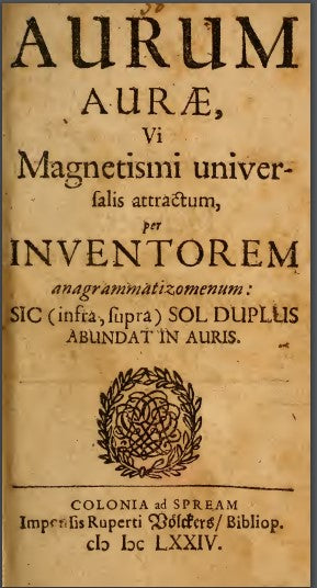 Aurum aurae, vi magnetismi universalis attractum - C. A. Balduin (1674).pdf