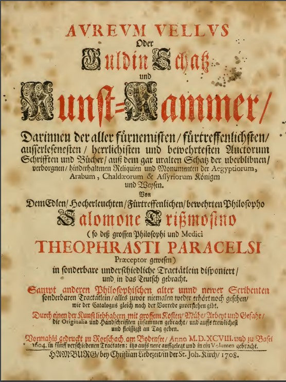 Avrevm vellvs, oder, Guldin Schatz und Kunst-Kammer - S. Trismosin (1708) [German].pdf