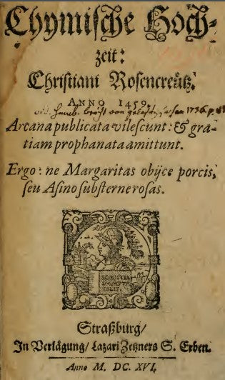 Chymische Hochzeit - C. Rosencreutz (1616) [German].pdf