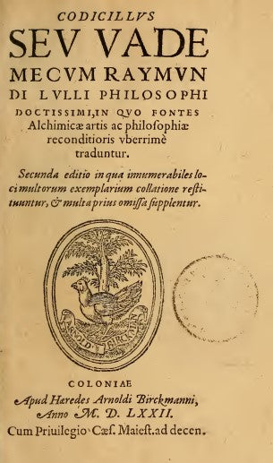 Codicillus seu vade mecum Raymundi Lulli philosophi doctissimi - in quo fontes alchimicae artis ac philosophiae - R. Llul~1.pdf