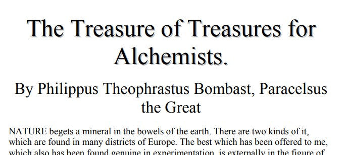 The Treasure of Treasures For Alchemists - Paracelsus.pdf