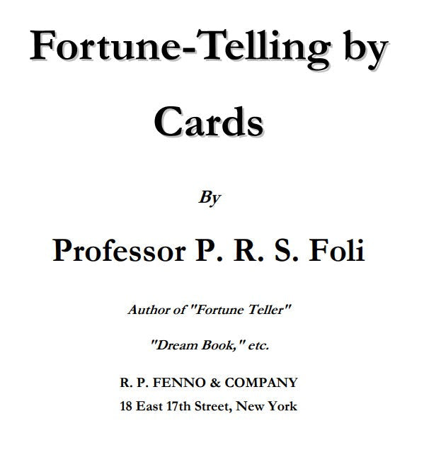 Fortune Telling By Cards - P R S Foli.pdf