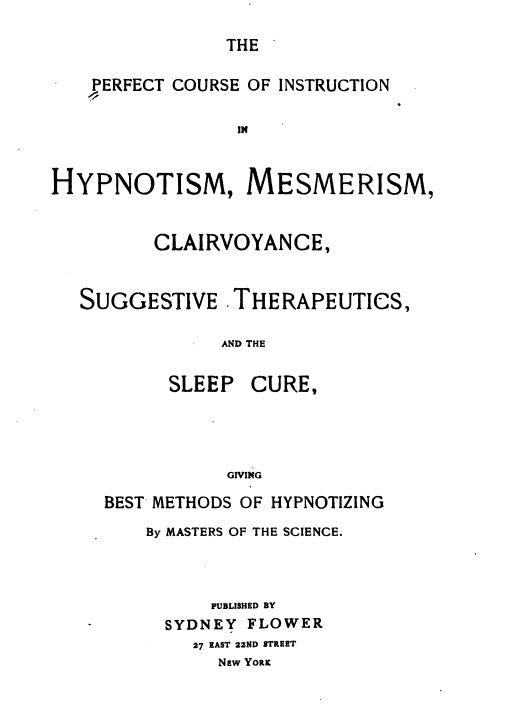 Hypnotism Mesmerism & Clairvoyance.pdf