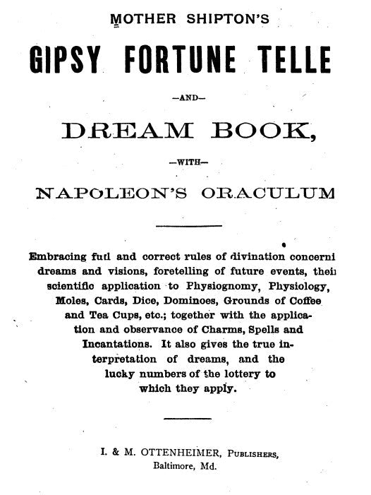 Mother Shipton's Gipsy fortune teller and dream book - Wehman, A 1890.pdf