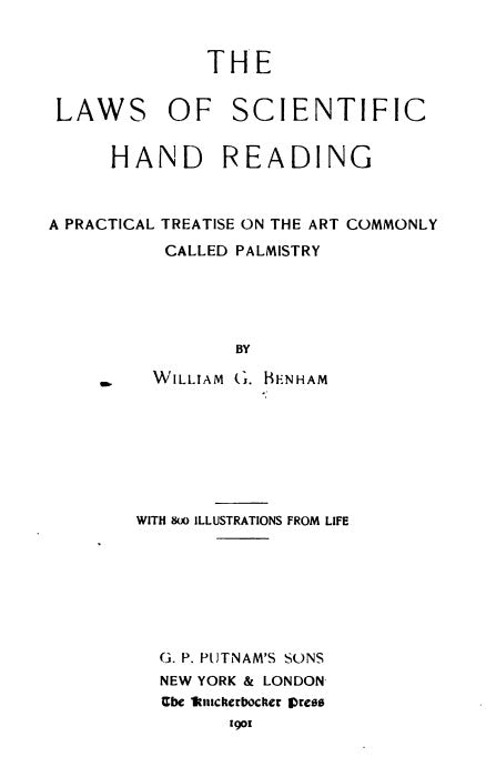 The Law Of Scientific Hand Reading - W G Benham.pdf
