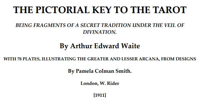 The Pictorial Key To The Tarot - A E Waite.pdf