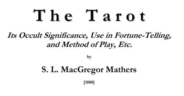 The Tarot - S L MacGregor Mathers.pdf