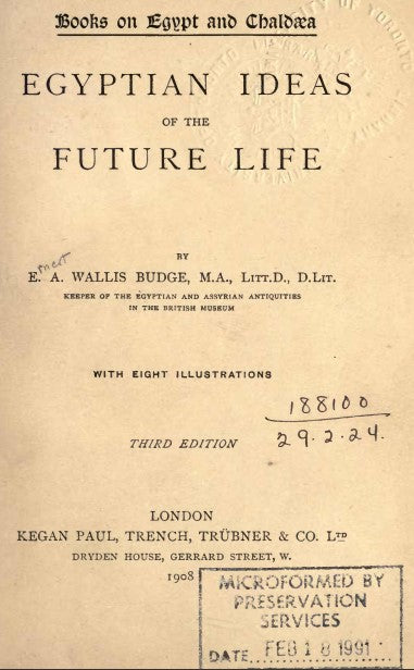 Egyptian Ideas Of The Future Life - E A Wallis Budge.pdf