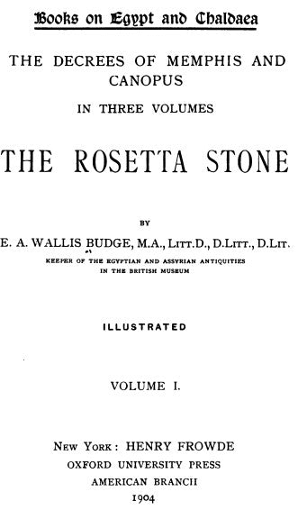 The Rosetta Stone Vol 1 - E A Wallis Budge.pdf