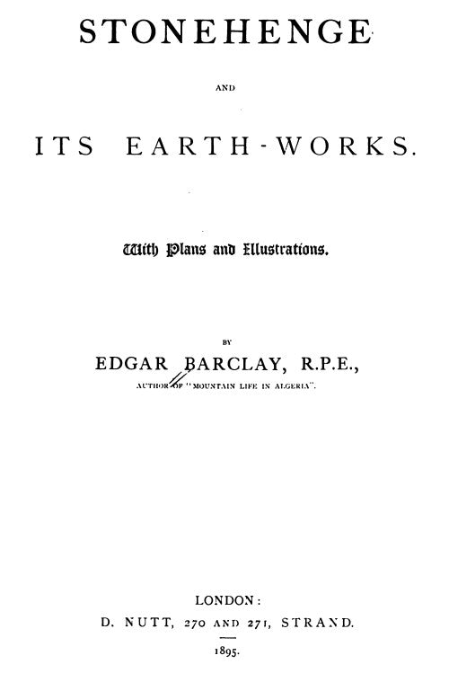 Stonehenge & Its Earthworks - E Barclay.pdf
