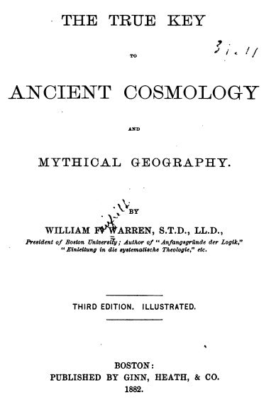 The True Key To Ancient Cosmology - A  F Warren.pdf
