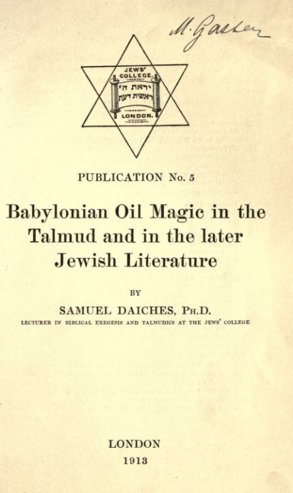 Babylonian Oil Magic - S Daiches.pdf