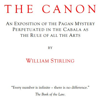 The Canon - W Stirling.pdf