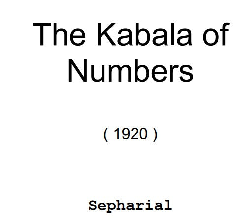 The Kabalah Of Numbers - Sepharial.pdf