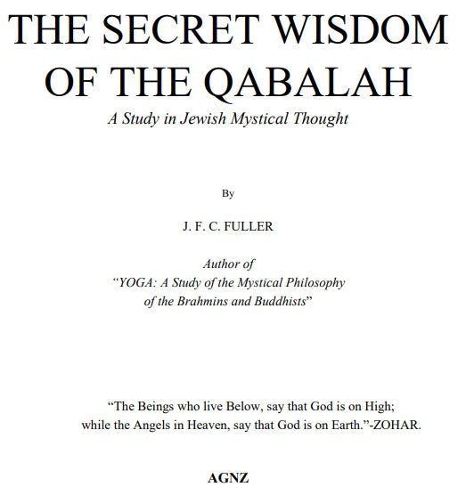 The Secret Wisdom Of The Qabalah - J F C Fuller.pdf