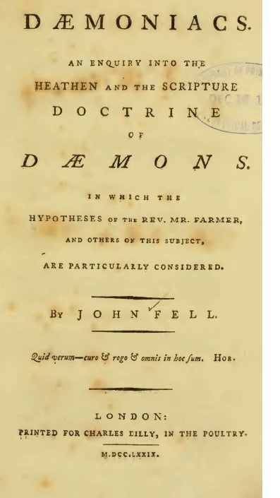Daemoniacs an Enquiry into the Heathen and the Scripture Doctrine of Daemons.pdf