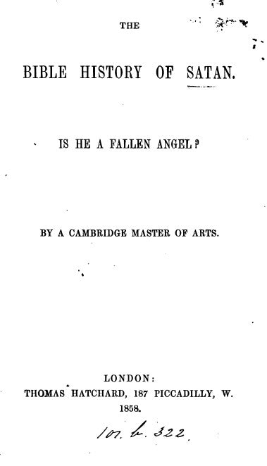 The Bible History of Satan is He a Fallen Angel.pdf
